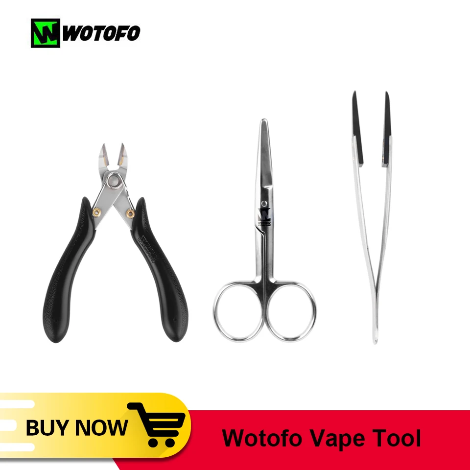 

Original Wotofo Ceramic Tweezers Flush Cutter Diagonal pliers Vape Scissors Vape Tool Vape Electronics Cigarette Accessories