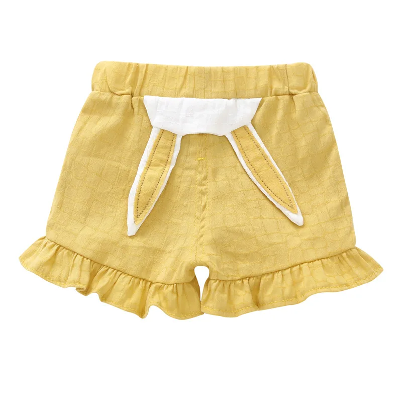 

Baby Girl Short Pants Cute Rabbit Toddler Girls Shorts Casual Ruffle Cotton Children's Summer Short Pants Girls Shorts