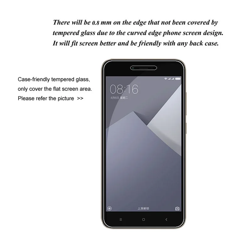 Zerosky 1/5 Pcs untuk Xiaomi Redmi Note 5A Note5A Note 5 Ponsel Pelindung Layar Anti Gores untuk xiaomi Redmi Film