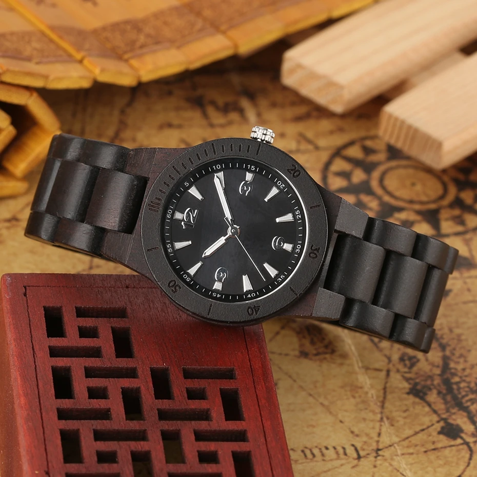 Full Wood Watch Women Mini Chic Dial Quartz Clock Minimalist Wooden Bracelet Wristwatch Creative Hours Gift Lady Watch for Woman 2020 (7)