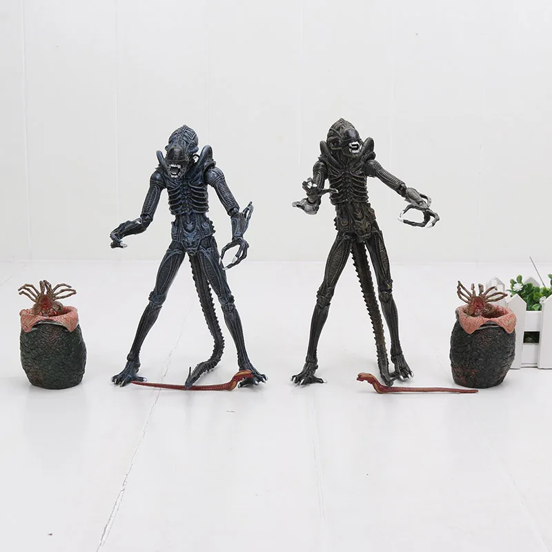 5-21 см игрушки NECA Aliens 1986 Alien ПВХ фигурка конечный воин с яйцами фейхакеры Chestburster Коллекционная модель куклы