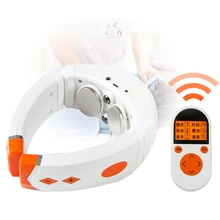 Electric Neck Massager Cervical Acupuncture therapy Relief Pain Multifunction heating physiotherapy Health Care for neck massage health care smart rechargeable usb infrared heating neck massager electric relax cervical treatment acupuncture stimulator