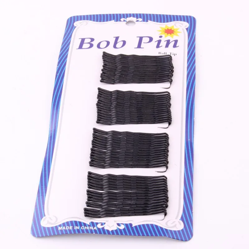 

Good Quality pasador selecto black hair pins with wave fringe style pins Bob pin 4.5CM 36pcs/lot