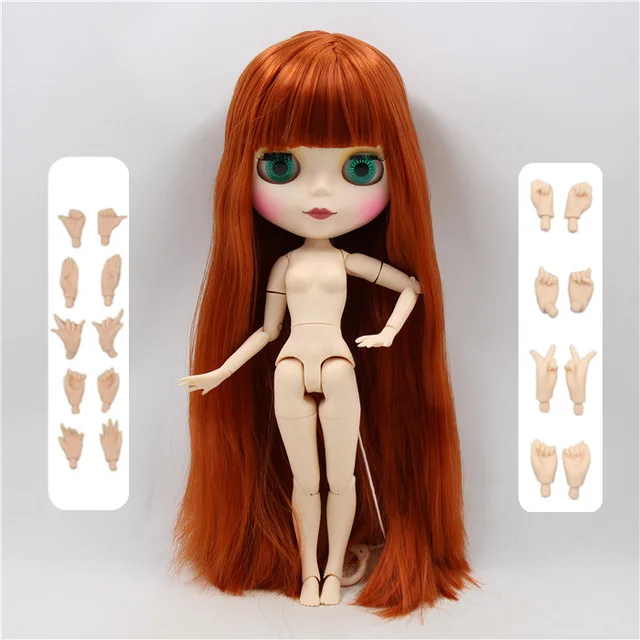 Фабрика blyth кукла 1/6 bjd кукла с одеждой обувь или новое лицо голая кукла 1/6 30 см - Цвет: matte face