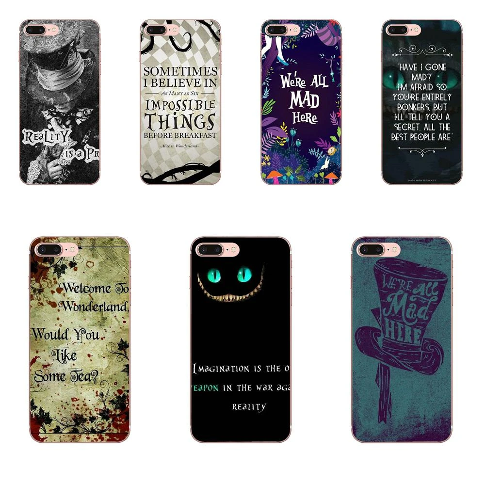 Alice Au Pays Des Merveilles Citation Joli Chapelier Fou Art Pour Xiaomi Redmi Note 2 3 3 S 4 4a 4x5 5a 6 6a Pro Plus Imprimer Coque De Telephone Portable Aliexpress