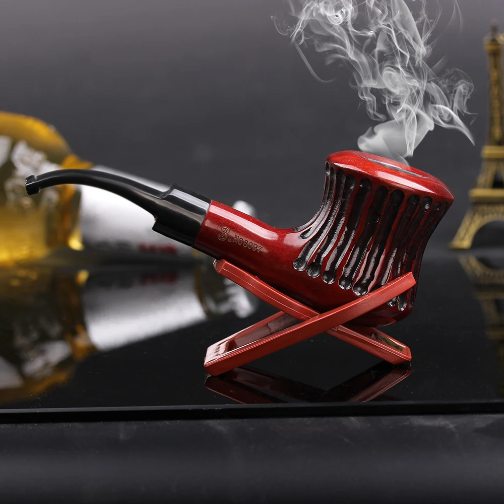 1pcs tobacco pipes Grinder Filter weed Portable Handmade wood smoking