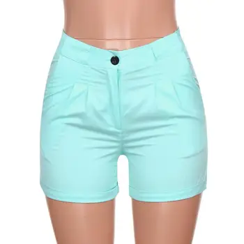 

JAYCOSIN 2020 New Womens Casual Solid Ladies Pocket Pleated Zipper Button short Trouser Shorts Dropshipping 20p