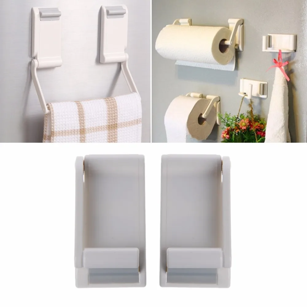 Paper Towel Roll Holder Towel Rack for Refrigerator Bathroom