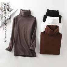 Женский топ, Женский хлопковый топ с длинным рукавом и круглым вырезом, женская футболка, универсальная базовая футболка, черный, серый, белый цвет, женская футболка, bts