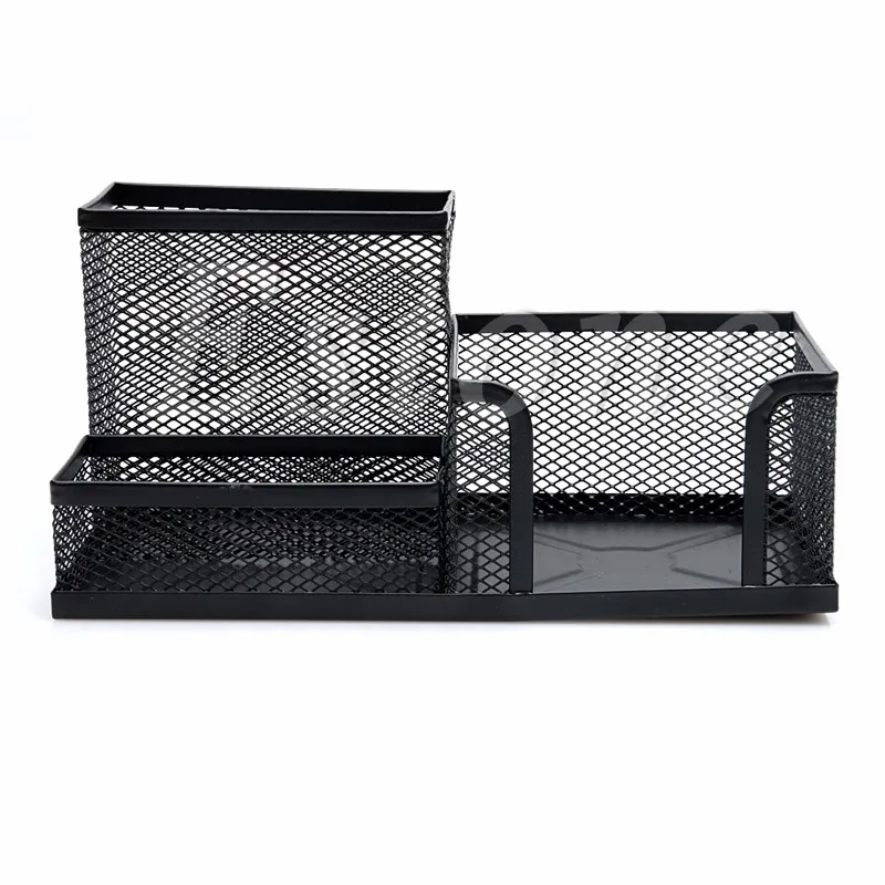 Новый организатор стол Metal Black Mesh Стиль офисном карандашом держатель для хранения стильный