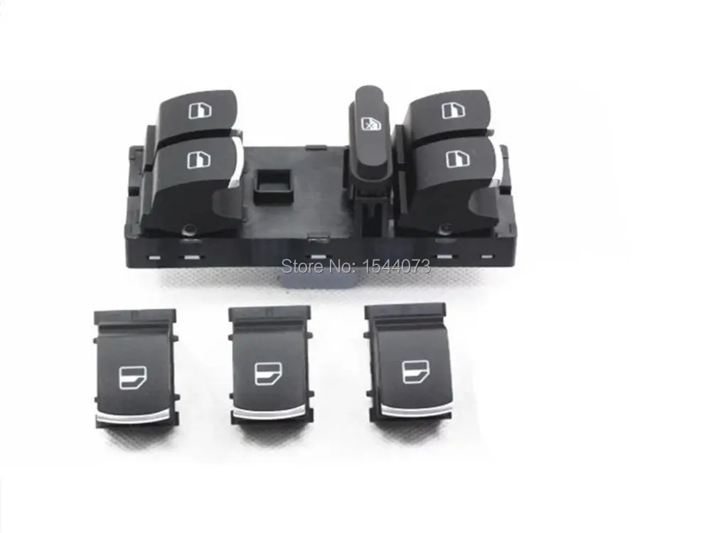 OEM хромированный светильник переключатель для зеркала VW Passat B6 Tiguan Jetta Golf MK5 MK6 CC