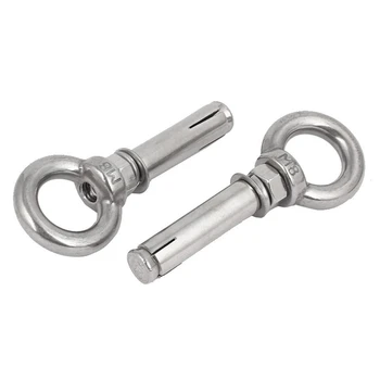 

M8x60mm Wall Concrete Brick Expansion Screws Closed Hook Anchor Bolts