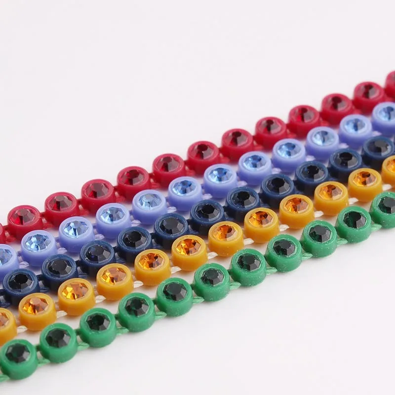plastic rhinestone banding SS8