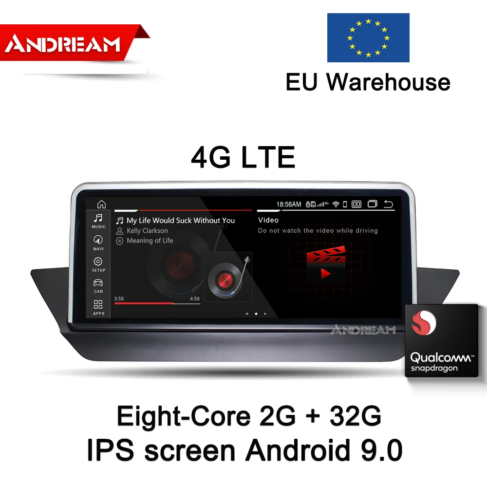 Clearance 10.25"Android 9.0 Eight-Core  4G+64G  IPS screen CIC Car multimedia for BMW X1 E84 GPS navigation Head unit Bluetooth IDRIVE 1