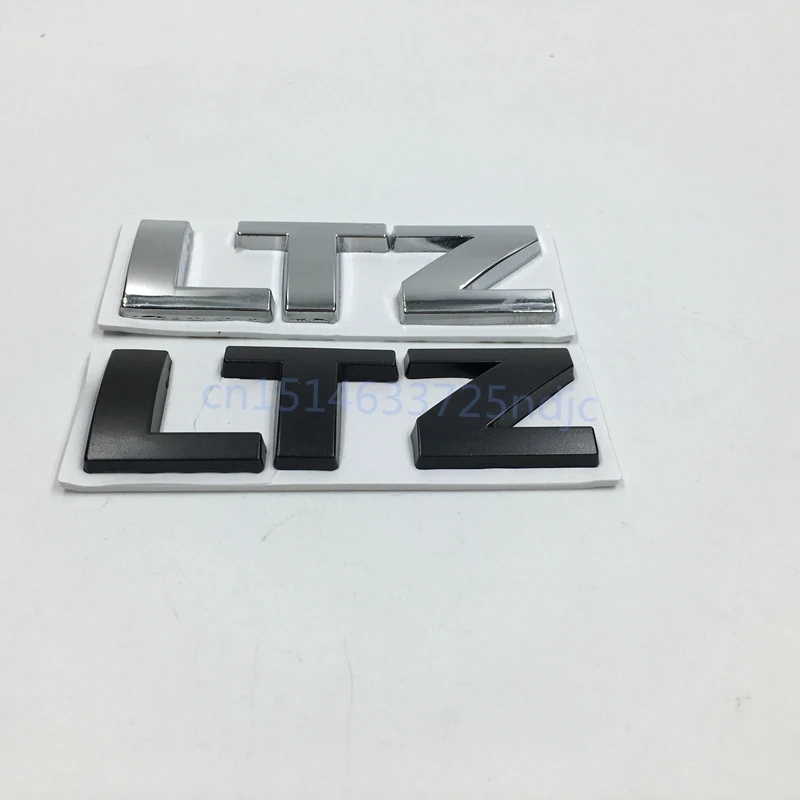 

LTZ Emblem Sticker Car LTZ Logo 3D Letter Rear Badge For Chevy Cruze Metal Black Chrome Vehicle Tail Nameplate Decal