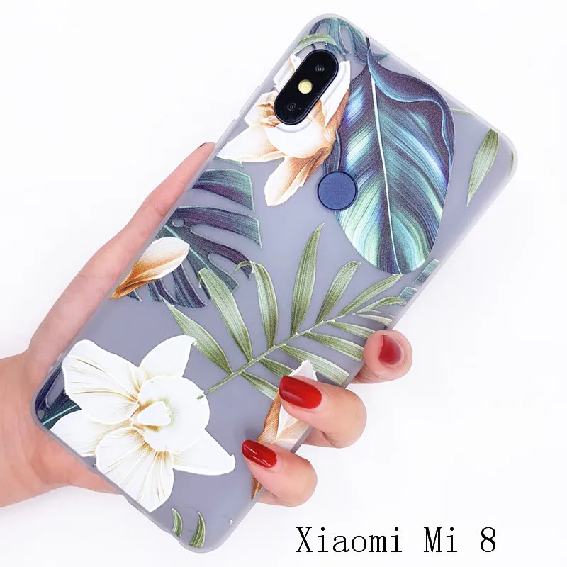 Чехол для Xiaomi Mi 8 10 цветов 3D узор новый дизайн мягкий силиконовый чехол из ТПУ Для