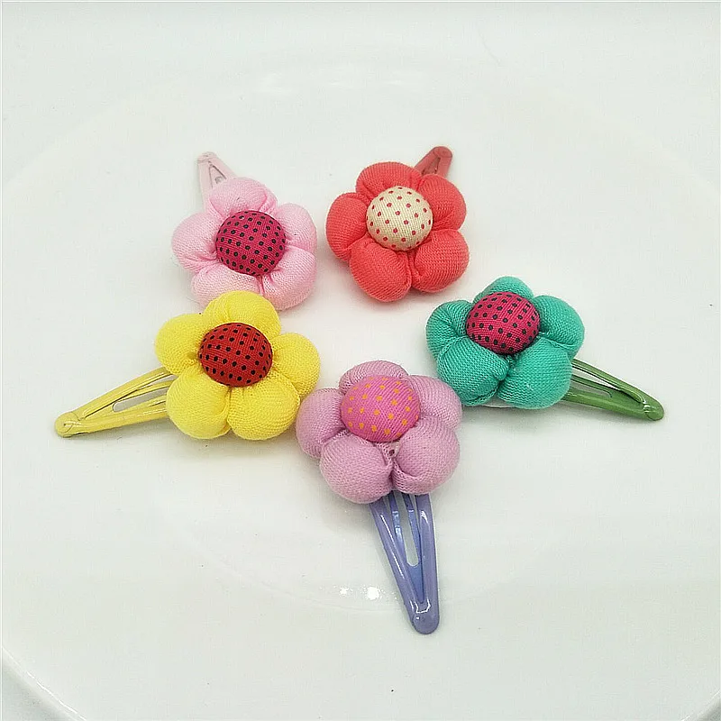 

Children Five - Color Pumpkin Flower Hairpin BB Clip Side Clip Fairy Tale Headdress Cute Little Clip