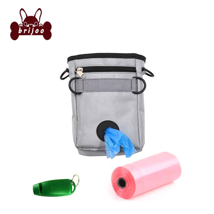 Walking Bag for Puppy Dogs Dog Treat Bag Outdoor Drawstring Design Training Snack Waist Bag Portable Adjustable Feeder Pocket