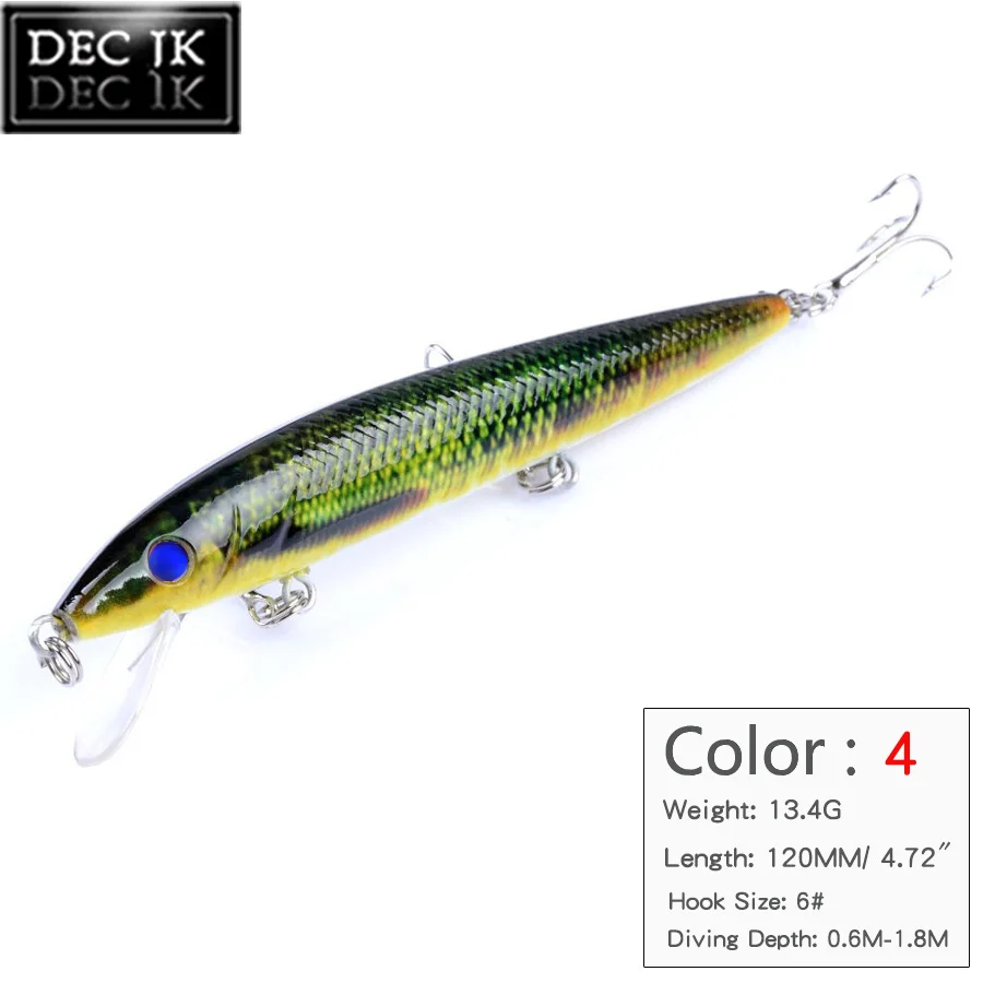 3D Eyes Floating Minnow Sea Fishing Lure Crankbaits Swimbait With Hook Wobblers Lures Laser Painted Hard Bait Artificial Baits (5)