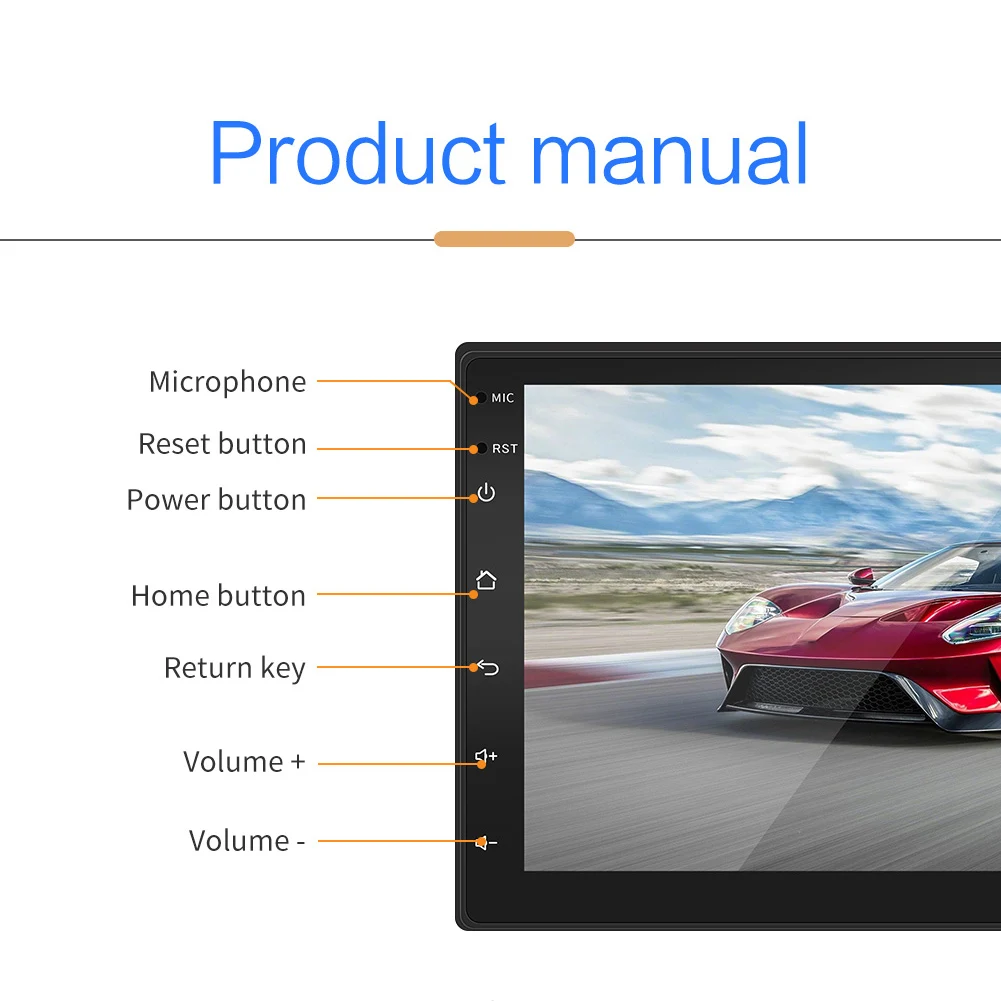 Discount 7 Inch Android 7.1 HD Touch Screen 2DIN Car Bluetooth MP5 Player Car Dual Ingot Universal GPS Navigation One Piece Machine 8