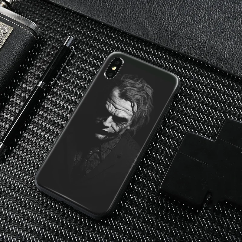 

The Joker Heath Ledger pattern Coque Soft Silicone Phone Case Cover Shell For Apple iPhone 5 5s Se 6 6s 7 8 Plus X XR XS MAX