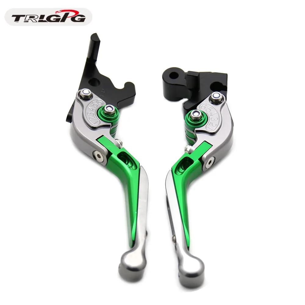 Brake Clutch Levers For Bajaj Pulsar 200 NS/200 RS/200 AS Retro Lever Extendable Folding Lever Motorcycle Accessories Adjustable - Цвет: green