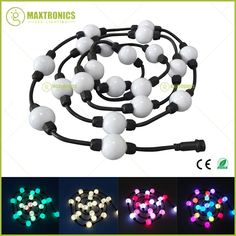 100 шт. 35 мм/50 мм 12V WS2811 молочное покрытие магический шар 360 градусов светящиеся адресуемых пикселей полноцветный модуль рождественское освещение
