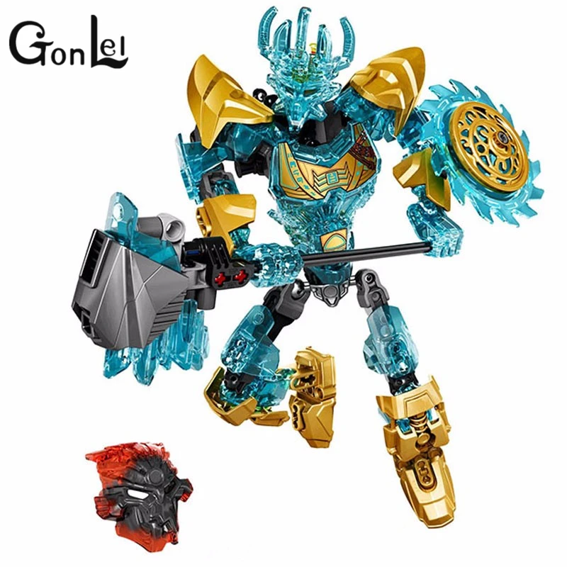 

GonLeI Bevle New Style KSZ 613-1 Biochemical Warrior Bionicle Ekimu The Msdk Maker Building Block Toys Compatible 71312