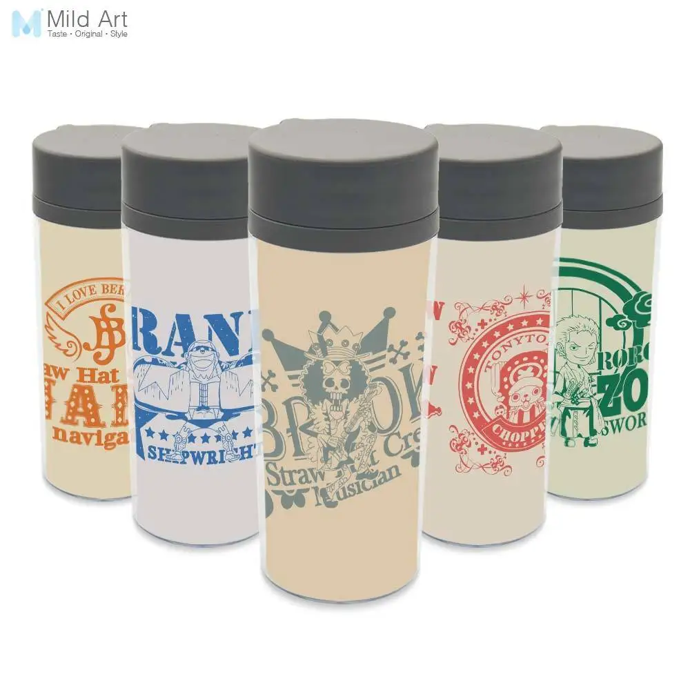 

Plastic Insulated Japanese Pop Anime One Piece Luffy Kids Water Bottles 300ml Gifts BPA Free Clear Personalized Modern Drinkware