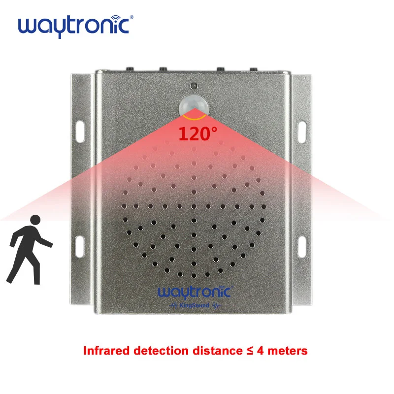 Welcome alarm with infrared sensor