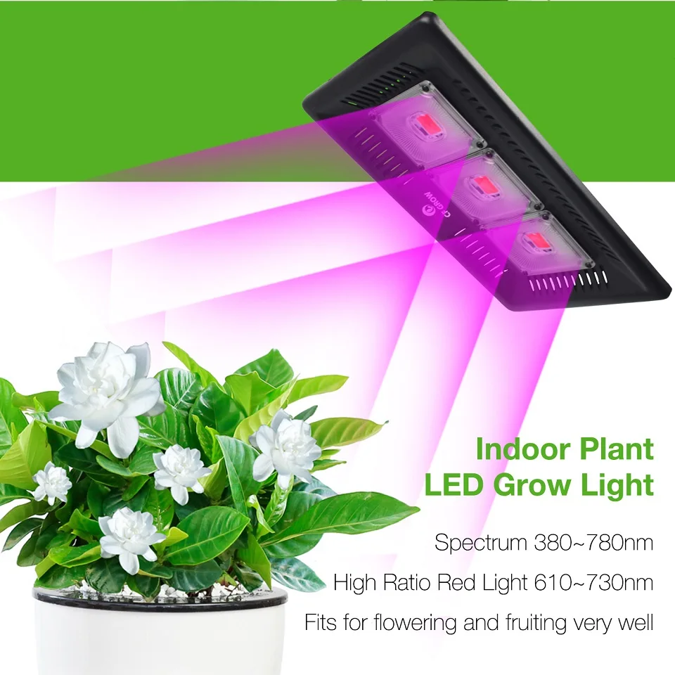 CF Grow COB Led Grow Light ультратонкий водонепроницаемый полного спектра, для теплицы гидропоники для выращивания овощей и цветения комнатных растений