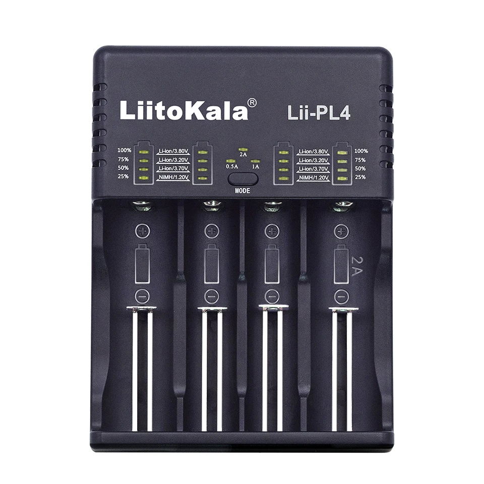 Умное устройство для зарядки никель-металлогидридных аккумуляторов от компании Liitokala: Lii-202 Lii-402 Lii-100 Lii-PL4 1,2 V 3,7 V 3,2 V 3,85 V AA 18650 18350 26650 18350 зарядное устройство для никель-металл-гидридных и литиевых аккумуляторов умное устройство для зарядки