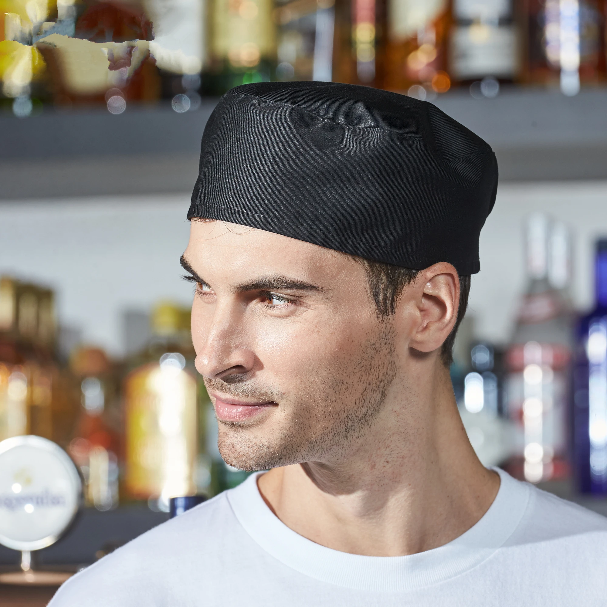 Шляпа шеф повара Beanie шляпа для ресторана снек бар кухонный рабочий головной