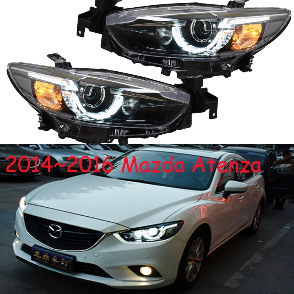 

1set Car Styling for mazda 6 Mazda6 Atenza Headlight HID xenon 2014~2016y car accessories head lamp for Mazda6 Atenza taillight
