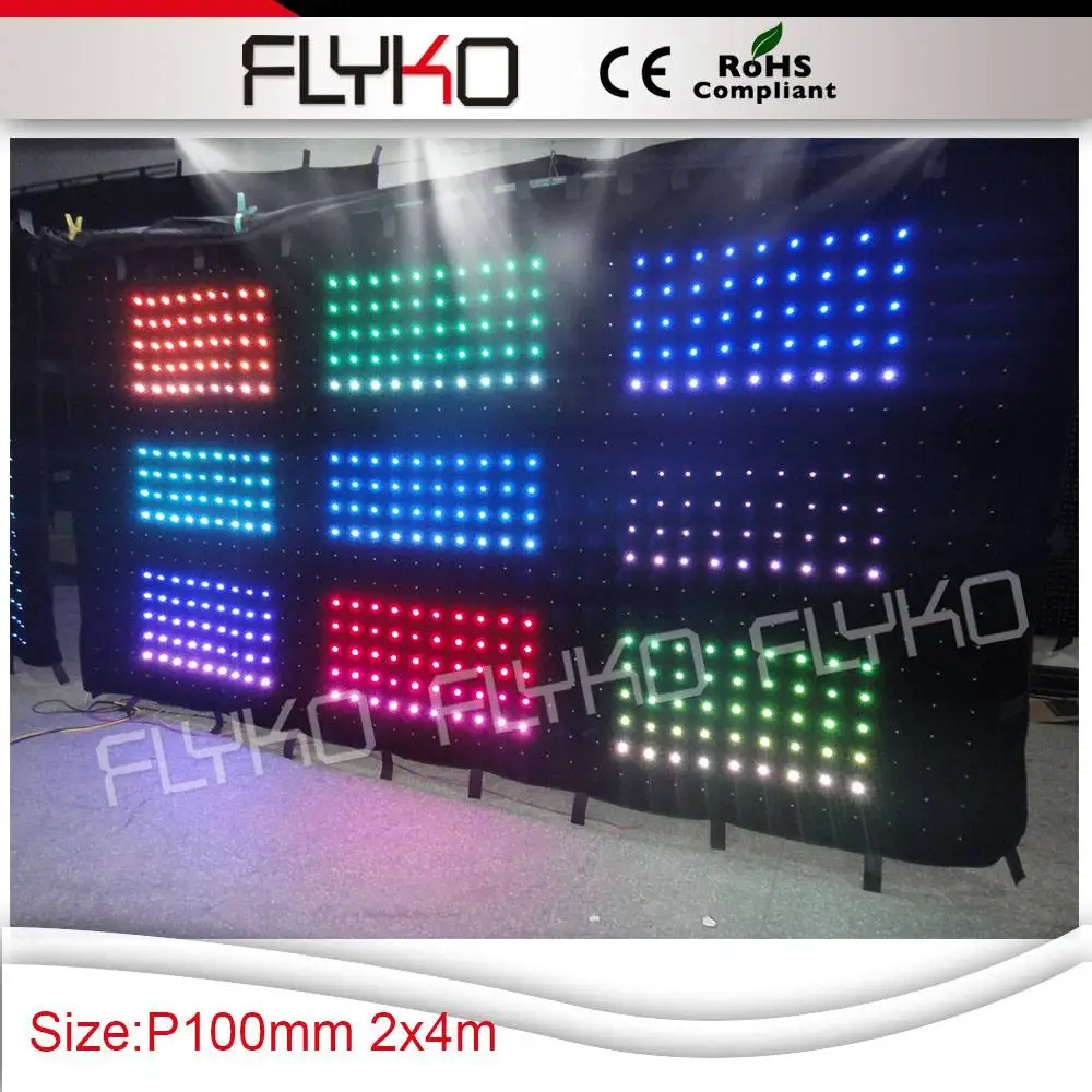 

free shipping led programmable sign display curtain led video curtain