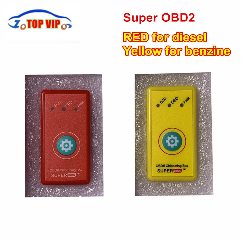 A++ 10 шт./лот супер OBD2 автомобильный чип блок настройки подключи и Драйв SuperOBD2 PowerProg больше крутящего момента как Nitro OBD2 чип тюнинг NitroOBD2