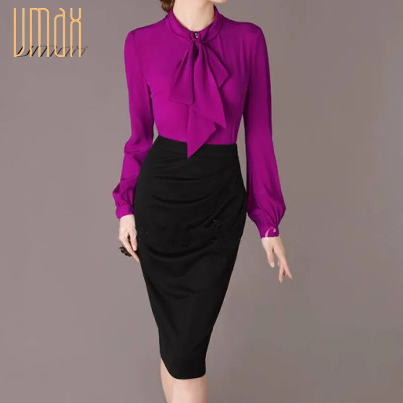 womens long sleeve purple shirt