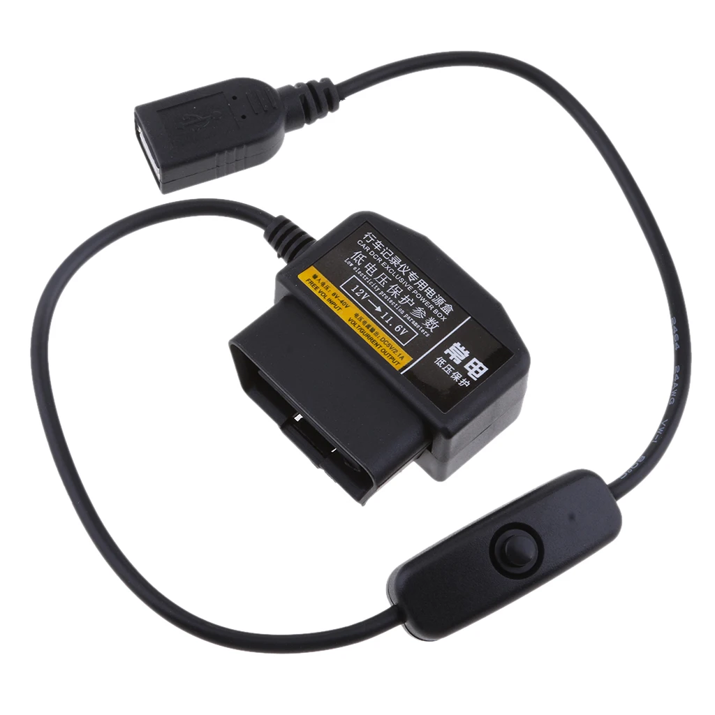 1 Pcs DC12/24V To 5V 2.5A Inverter Converter Micro Mini USB/DC 3.5mm Hardwire For Dash Cam Hard Wire Car GPS DVR Mobile Phone