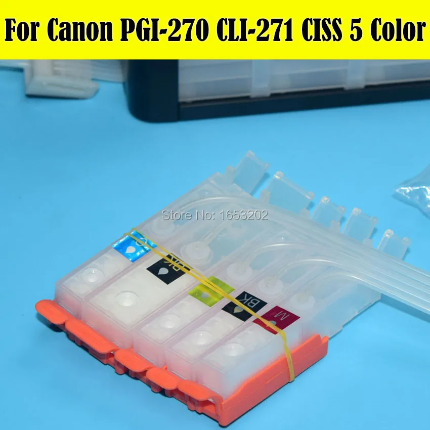 1 مجموعة كيبك مستمر الحبر نظام العرض لكانون PGI-270 CLI-271 pgi 270 cli 271 كيبك لكانون pixma طابعة