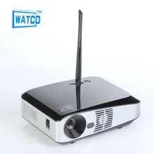 2016 Android 4.4 Wifi HDMI USB TF 3D Blue Ray Portátil Pico HD 1080 P LCD de Video LED Mini Proyector DLP Para 4 K proyector micro