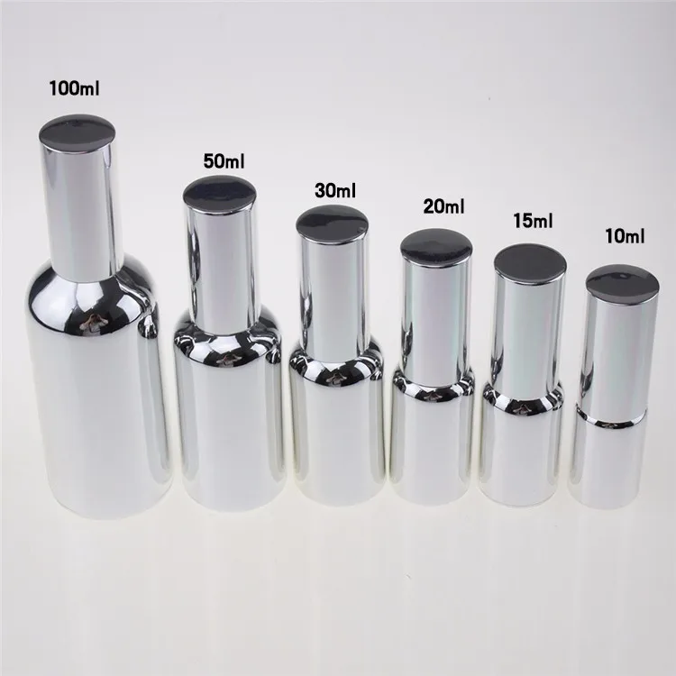PGH21 Silver Glass Bottle with fine mist pump (2)