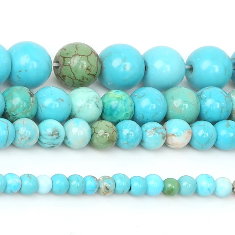 

NiceBeads 4MM 6MM 8MM 10MM Natural beads Stone Beads Pick Size 15"Diy Bracelet Necklace For Jewelry