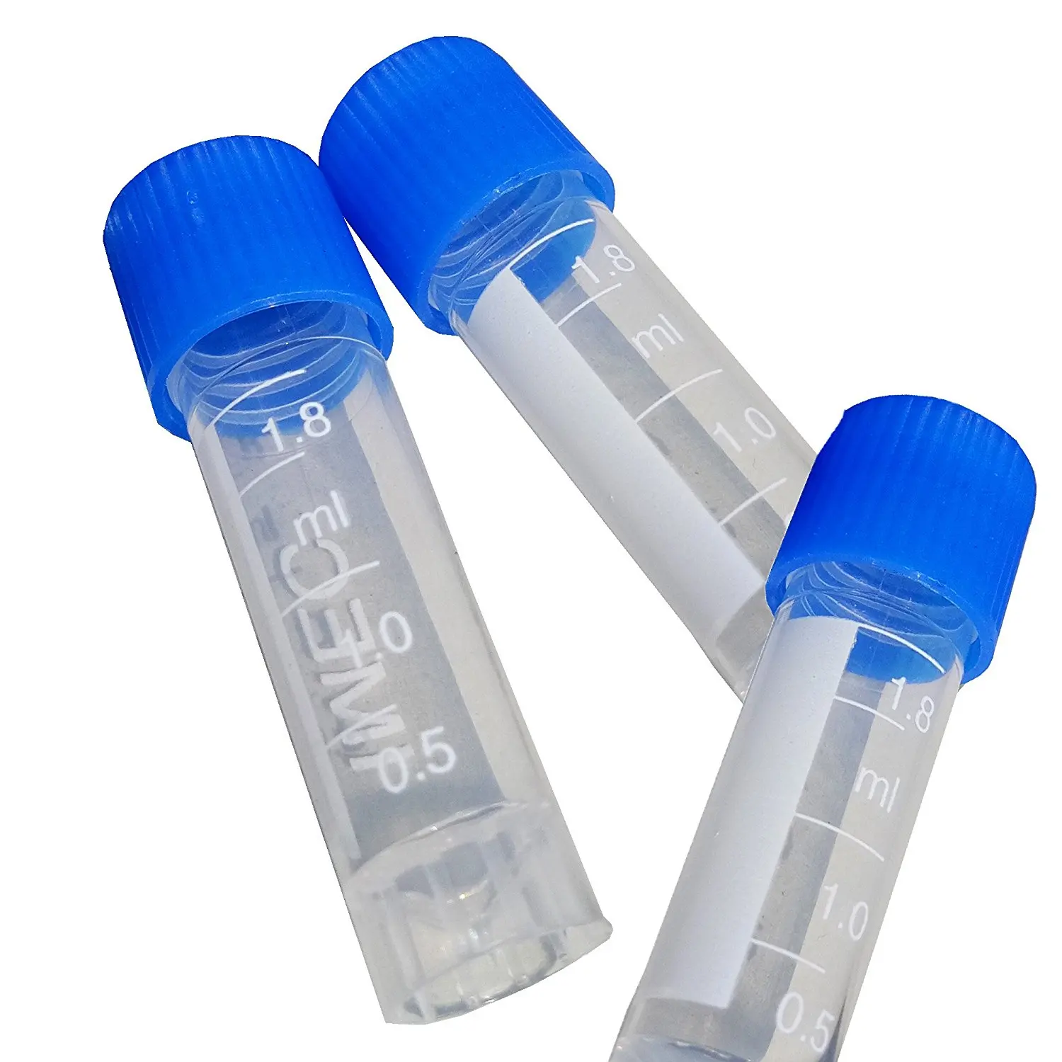 Plastic Test Tube Centrifuge tube 1.8ml Test Lab Tubes ( Various colors available ) (Green)