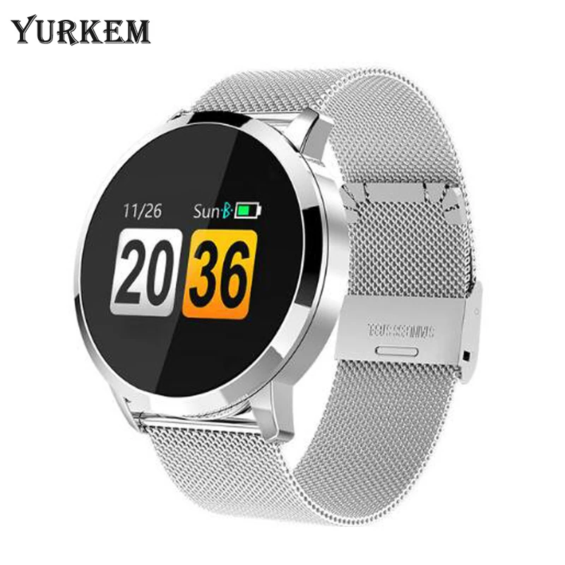 

Activity Tracker Q8 Smart Watch OLED Color Touch Screen Bluetooth waches Blood Pressure Heart Rate Monitor Smartwatch men women