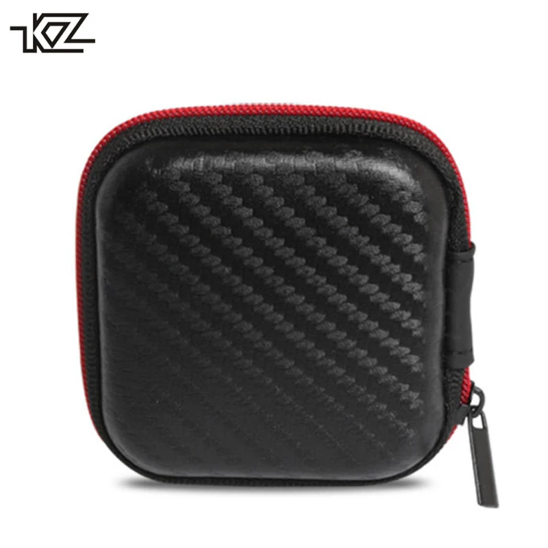 

KZ Earphone Case Fiber Zipper Headphone Earphone Earbuds Hard case Storage Carrying Pouch bag SD Card box portable Earphone Bag