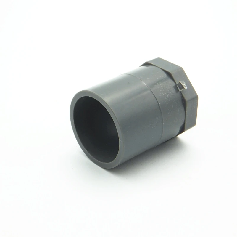 Gray PVC MIPT x Socket Male Adapter pvc socket threaded If you want a ...