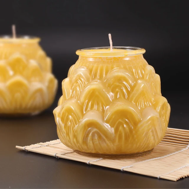 With 7 Days (168 Hours) Burning 100 Natural Butter Lamp Candle, Ghee