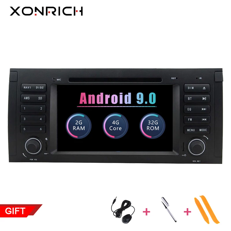 

Xonrich Car Multimedia Player Android 9.0 GPS Stereo System For BMW/E39/X5/E53 3G 4G Wifi FM AM Radio IPS dvd automotivo canbus