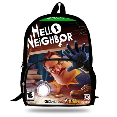 16 дюймов Mochila школьный рюкзак Hello Neighbor забавная игра печать детские школьные сумки мальчики подростковые девочки повседневные Рюкзаки - Цвет: d7261