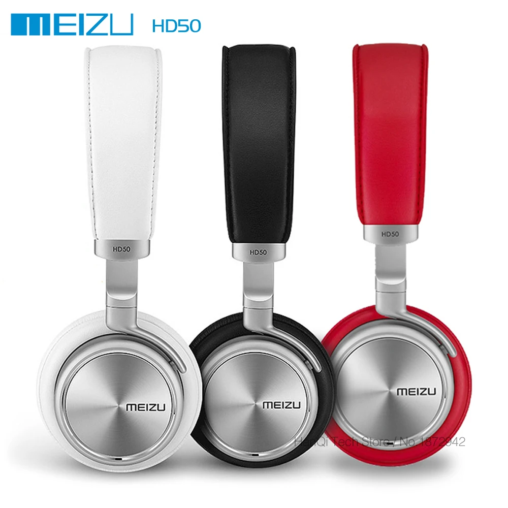 Buy Original Meizu HD50 HIFI Stereo Bass Music Headset Aluminium Alloy Shell